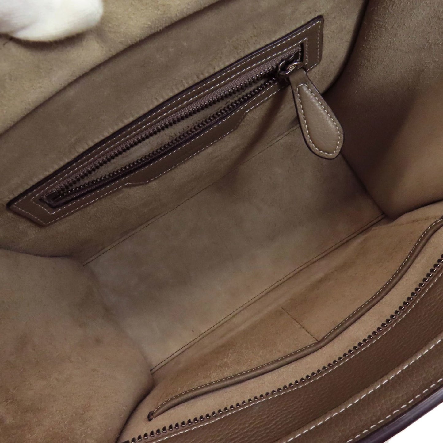 Celine Luggage Micro Tote Bag In Calfskin