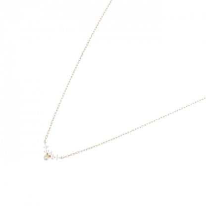 Agete Agate Diamond Necklace 0.03Ct