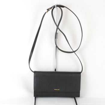 Bally Shoulder Bag Leather Black
