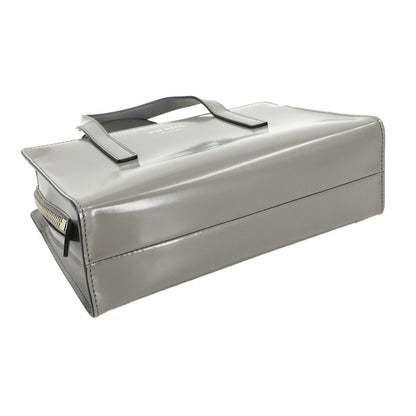 Prada Re-Edition 1995 2-Way Hand Shoulder Bag In Gray Leather