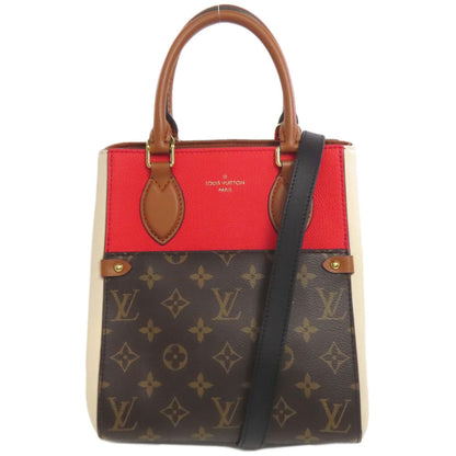 Louis Vuitton M45389 Fold Tote Pm Handbag Monogram Canvas Calfskin