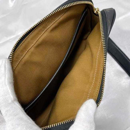 Celine Shoulder Bag Medium Black Triomphe F-20143 Pvc Leather Celine