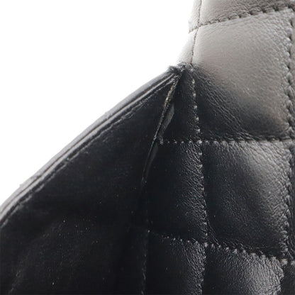 Chanel Cambon Line Coco Mark Medium Pochette Shoulder Bag Black White A25178