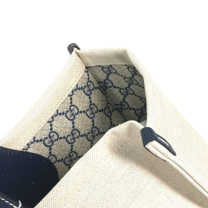 Gucci 772176 Japan Limited Japan Shoulder Bag Shoulder Bag Tote Bag Beigebased X Black Dark Navy