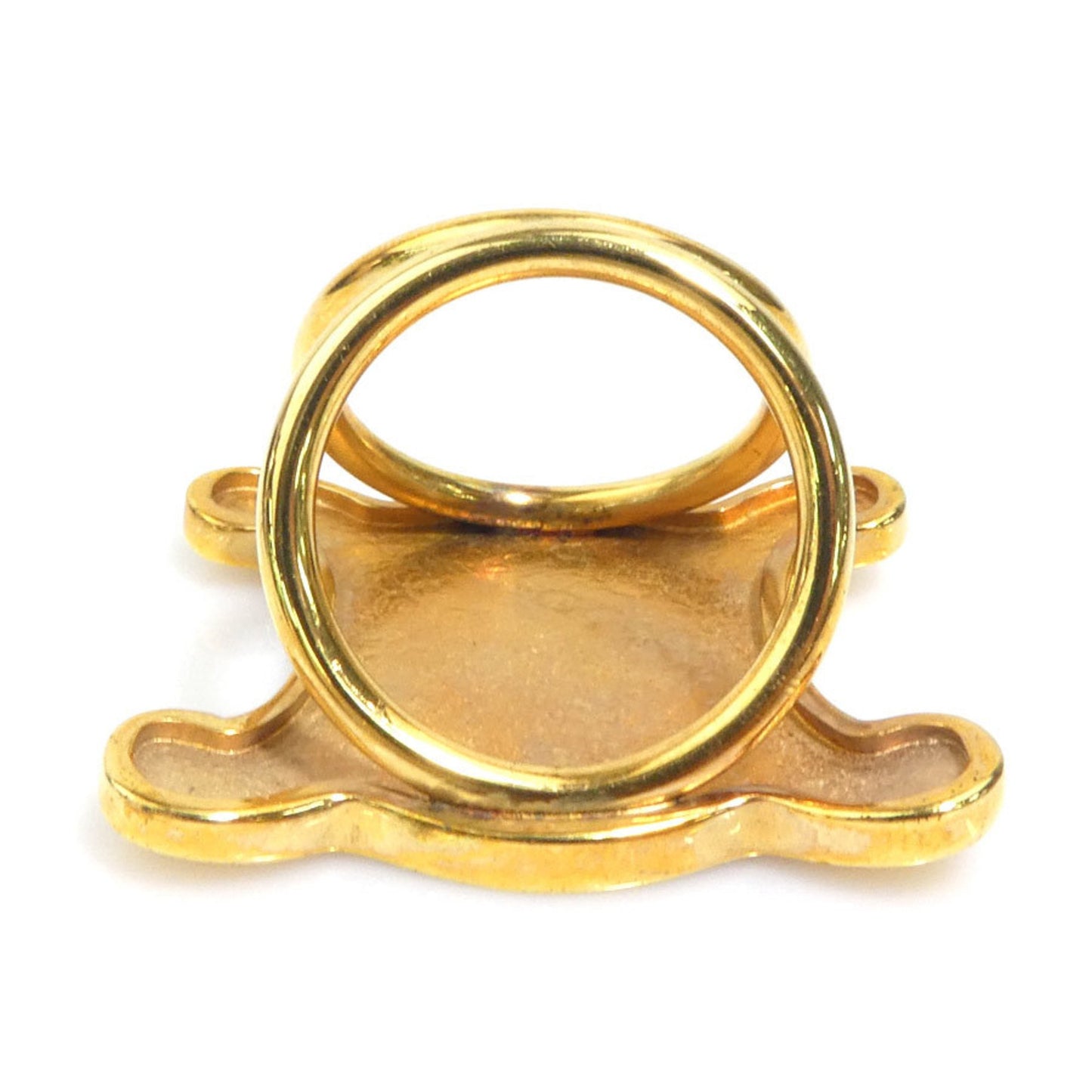 Celine Scarf Ring Metal Gold
