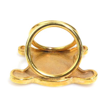 Celine Scarf Ring Metal Gold