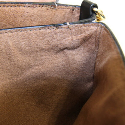 Coach Shoulder Bag Signature Grace Cc066 Dark Brown Bordeaux Black Leather Handbag