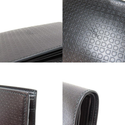 Salvatore Ferragamo Gancini Pattern Bi-Fold Wallet Leather