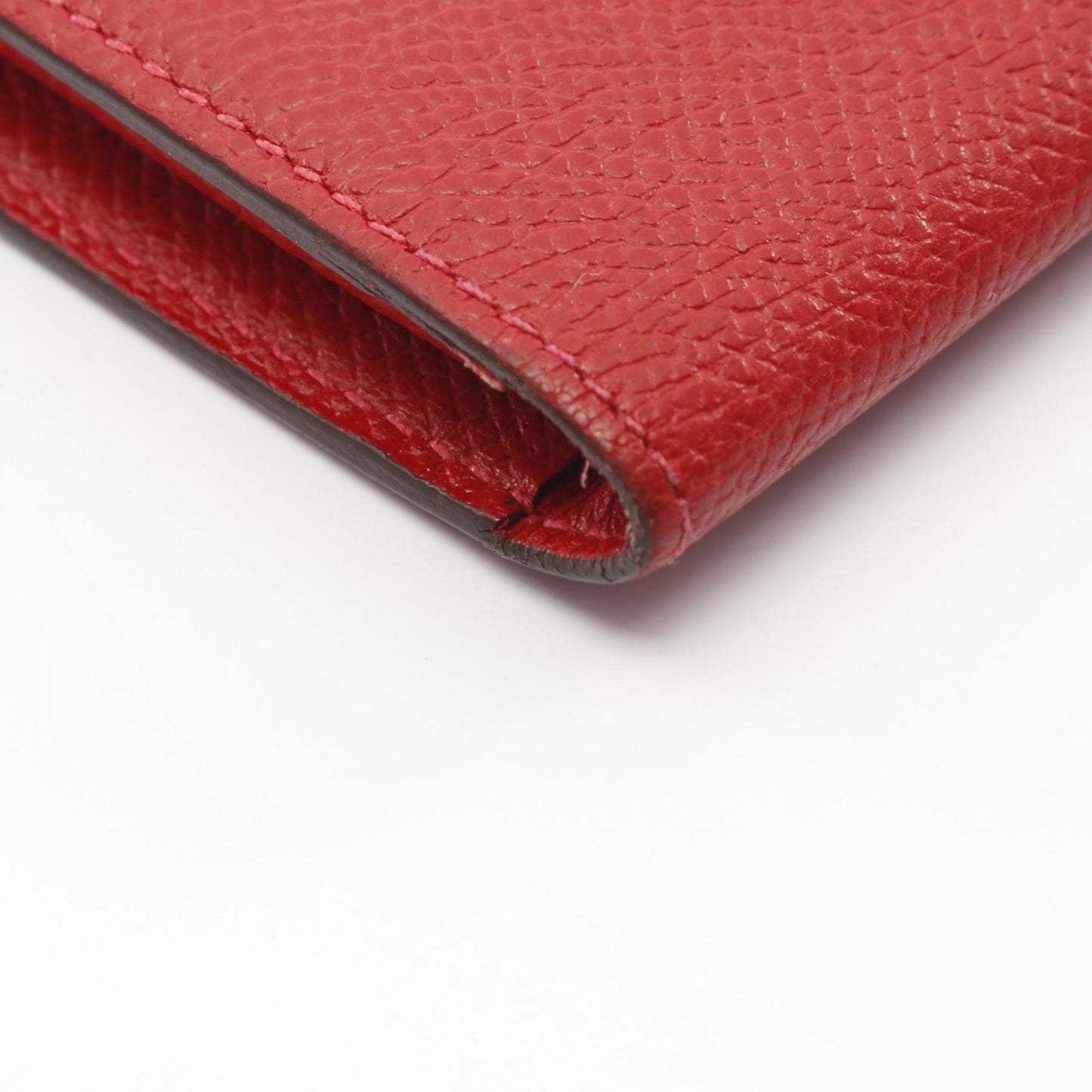 Hermes Herms Etui Smart Classic Rouge Piment Bifold Wallet