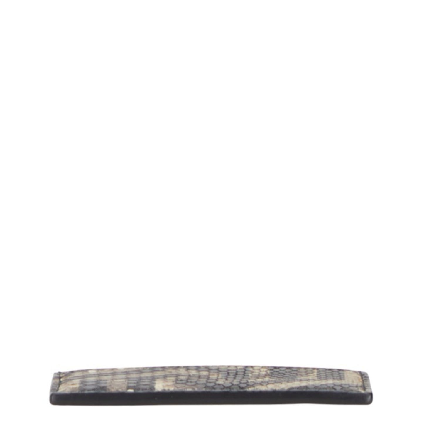 Gucci Gg Kaleido Business Card Case 406562 Black Beige Leather