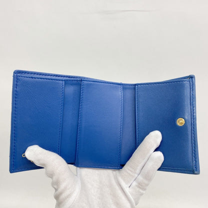 Chanel Tri-Fold Wallet 19 Lambskin Blue
