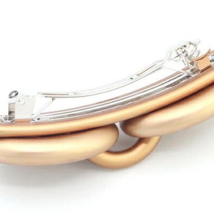 Hermes Herms Tori Maillon Gm Barrette H231034 Biscuit Metal Chaine D'Ancre Hair Clip