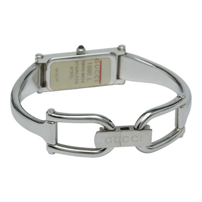 Gucci Bangle Watch 1500L Quartz Pink Dial Stainless Steel