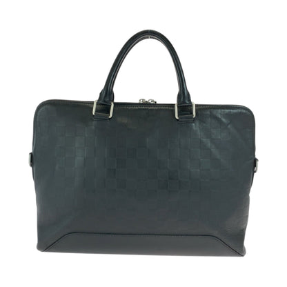 Louis Vuitton Damier Infini Avenue Black Silver Hardware Leather N41019 Business Bag Handbag