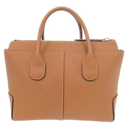 Like New Tod'S Di Small Leather Brown 2-Way Handbag/Shoulder Bag 0536 Tod'S