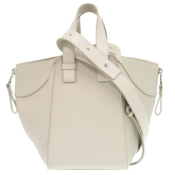 Like New Loewe Hammock Compact A538H13X03 Leather White Handbag