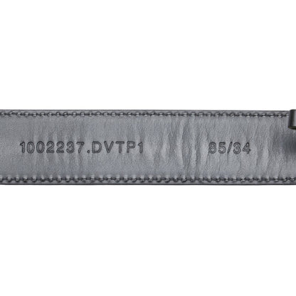 Versace Greca Belt Size: 85/34 Black Gold Leather Plated