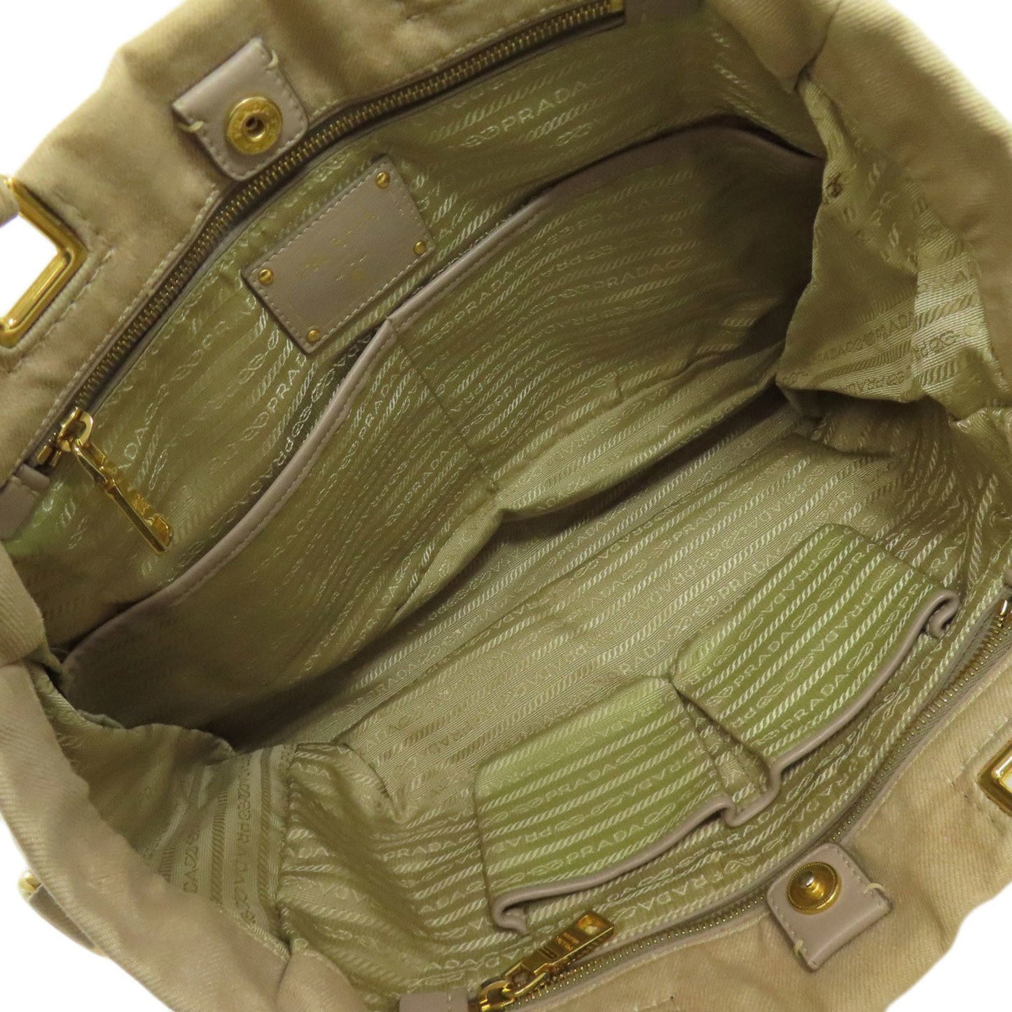 Prada Bn2069 Denim 2-Way Tote Bag