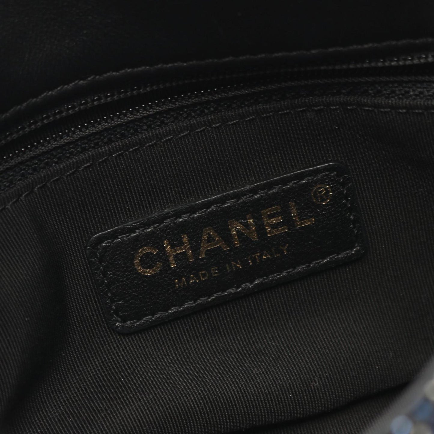 Chanel Coco Mark Faux Pearl Shoulder Bag Fabric