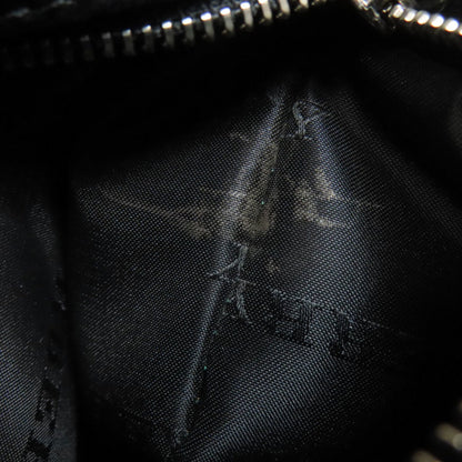 Burberry Nova Check Shoulder Bag Nylon Canvas Leather