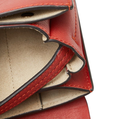 Chlo Chloe Faye Small Crossbody Shoulder Bag In Red Suede