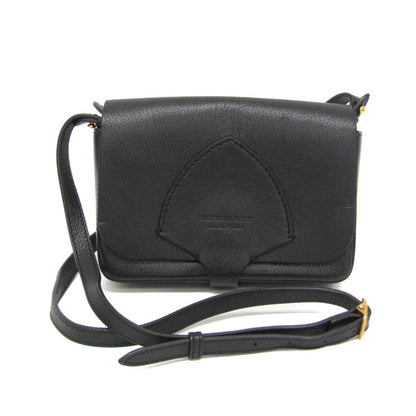 Burberry Satchel Women'S Leather Shoulder Bag Black