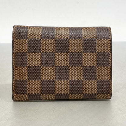 Louis Vuitton Tri-Fold Wallet Damier Victorine Portefeuille N41659 Ebene
