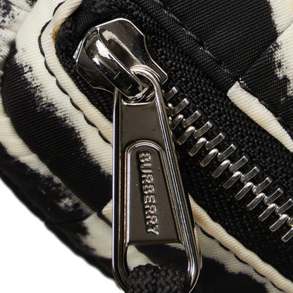 Burberry Logo Zebra Waist Bag In White