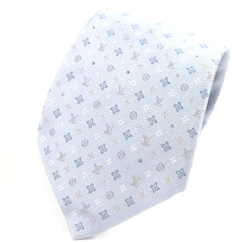 Louis Vuitton 2023 Louis Vuitton M76845 Monogram Gradient Dots 8Cm 100% Silk Tie Light Blue With Box
