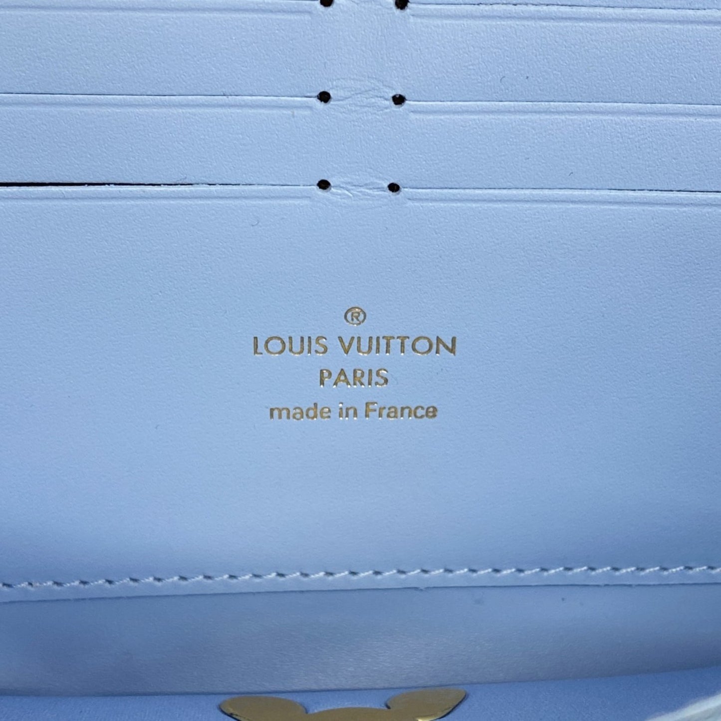Louis Vuitton Monogram Certy Zippy Wallet M64604 Light Blue/Beige