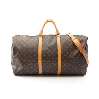 Louis Vuitton Keepall Bandouliere 60 Boston Bag Coated Canvas Leather Monogram