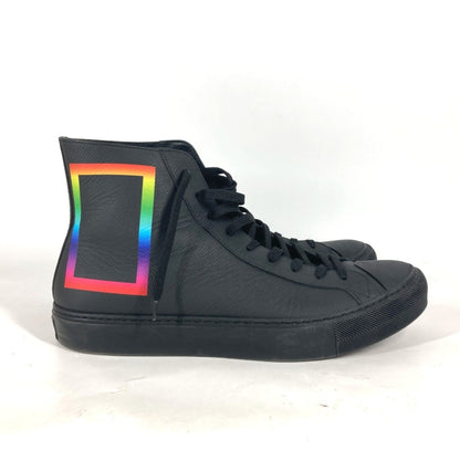 Louis Vuitton Rainbow Logo High-Top Sneakers With Laces