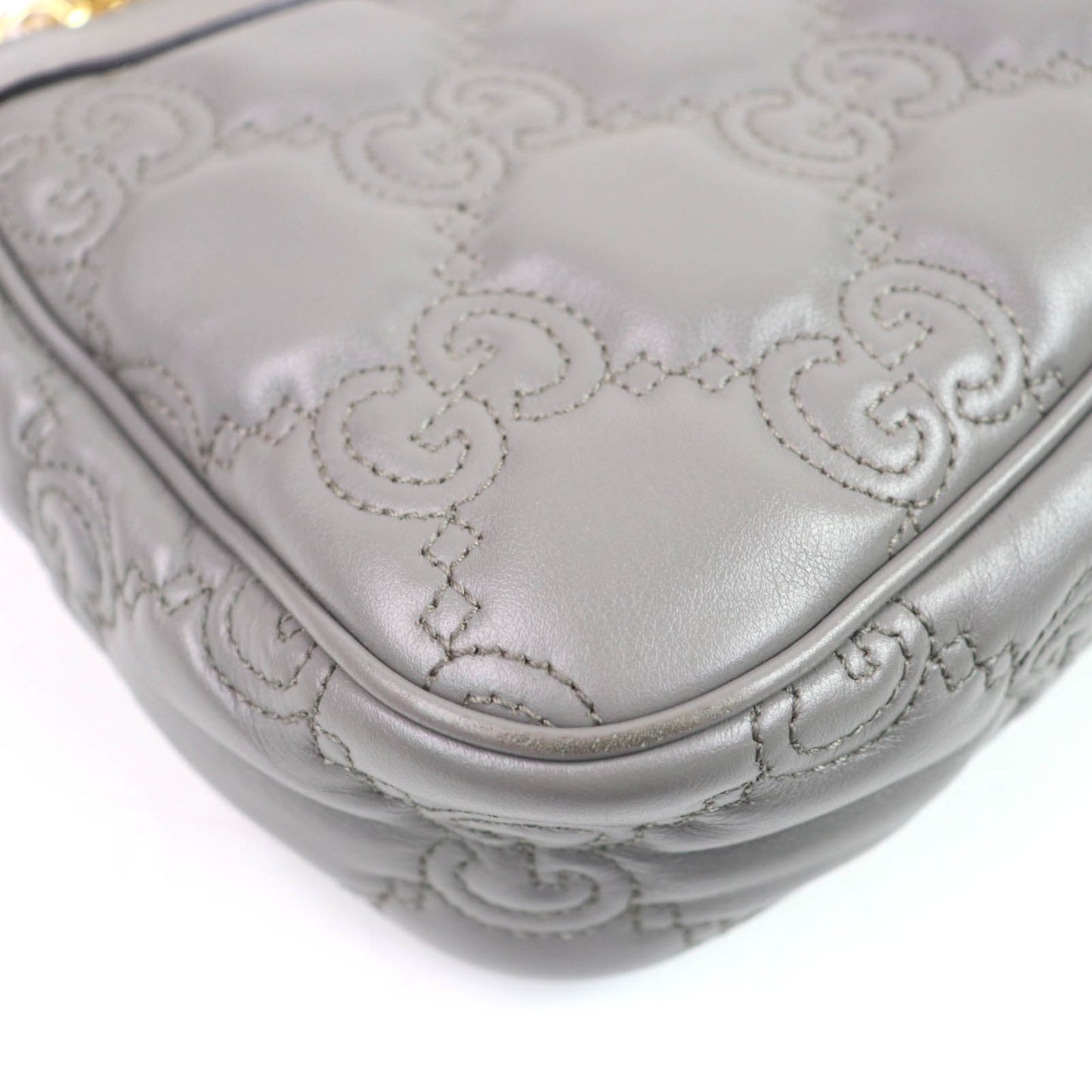 Gucci 735049 Gg Matelasse Leather 2-Way Handbag/Shoulder Bag