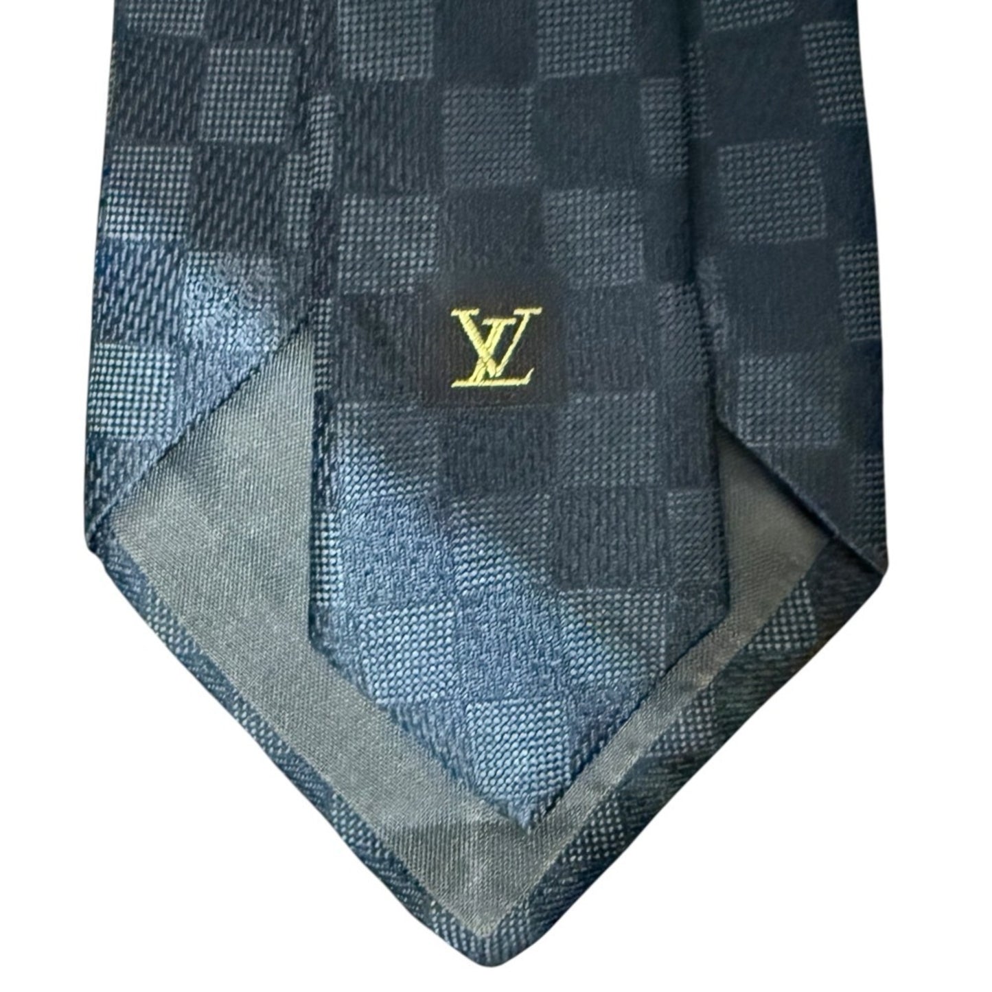 Louis Vuitton Damier Graphite 100% Silk Tie