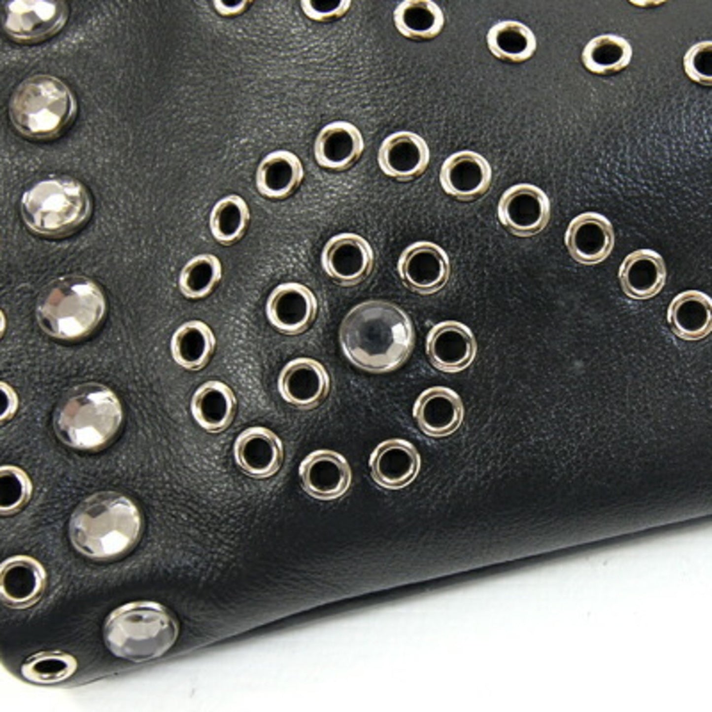 Prada Clutch Bag 1N1825 Black And Red Leather With Strap