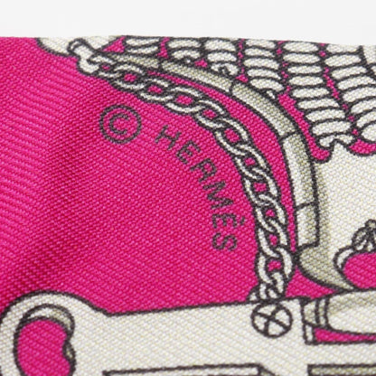 Hermes Herms Mors Et Gourmettes Remix Twilly Silk Scarf
