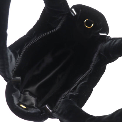 Prada 1Ba410 Padded Velvet Mini Handbag With Triangle Logo