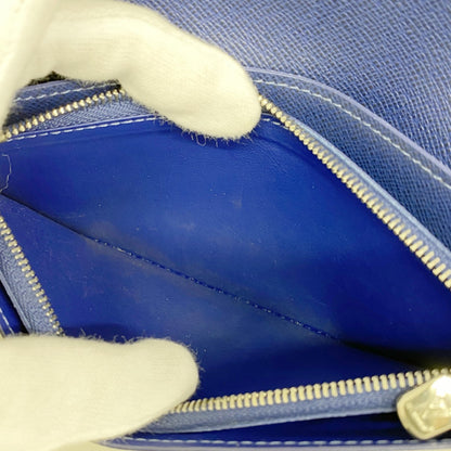 Louis Vuitton Taiga Rama Portefeuille Brazza Long Wallet M30297 Cobalt