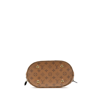 Louis Vuitton Monogram Traceage Tote Handbag Shoulder Bag M44113 Brown Black Pvc Leather