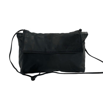 Loewe Vintage Anagram Logo Nappa Leather Shoulder Bag/Pochette/Sacoche In Black 11479