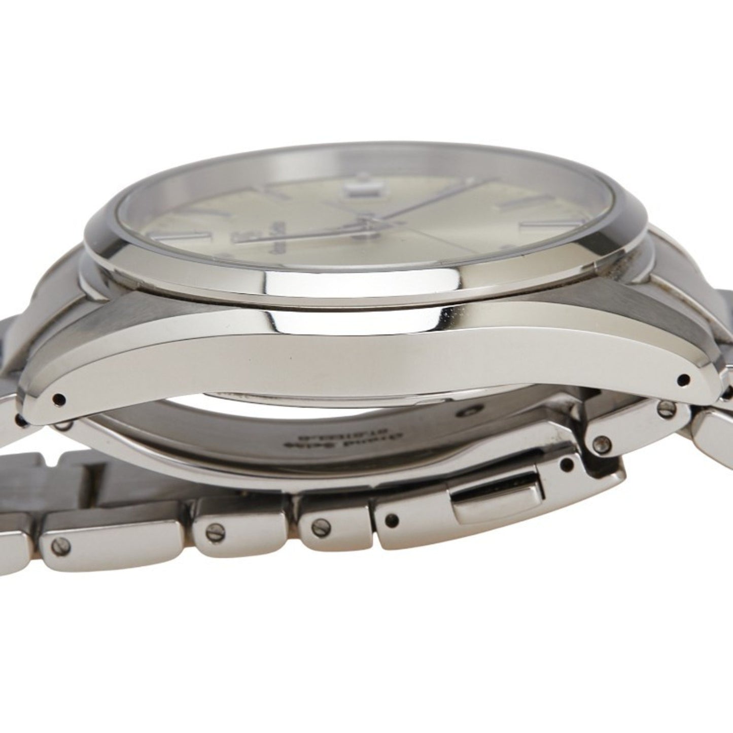 Seiko Grand Heritage Collection Watch 9F85-0Ac0 Quartz Silver Dial Stainless Steel