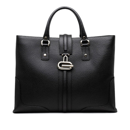 Gucci Tote Bag Handbag 130994 Black Leather