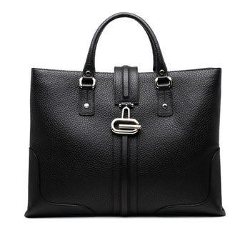 Gucci Tote Bag Handbag 130994 Black Leather