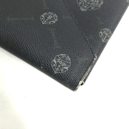 Berlutti Pouch Letter Case Bag Clutch Bag Black Blue