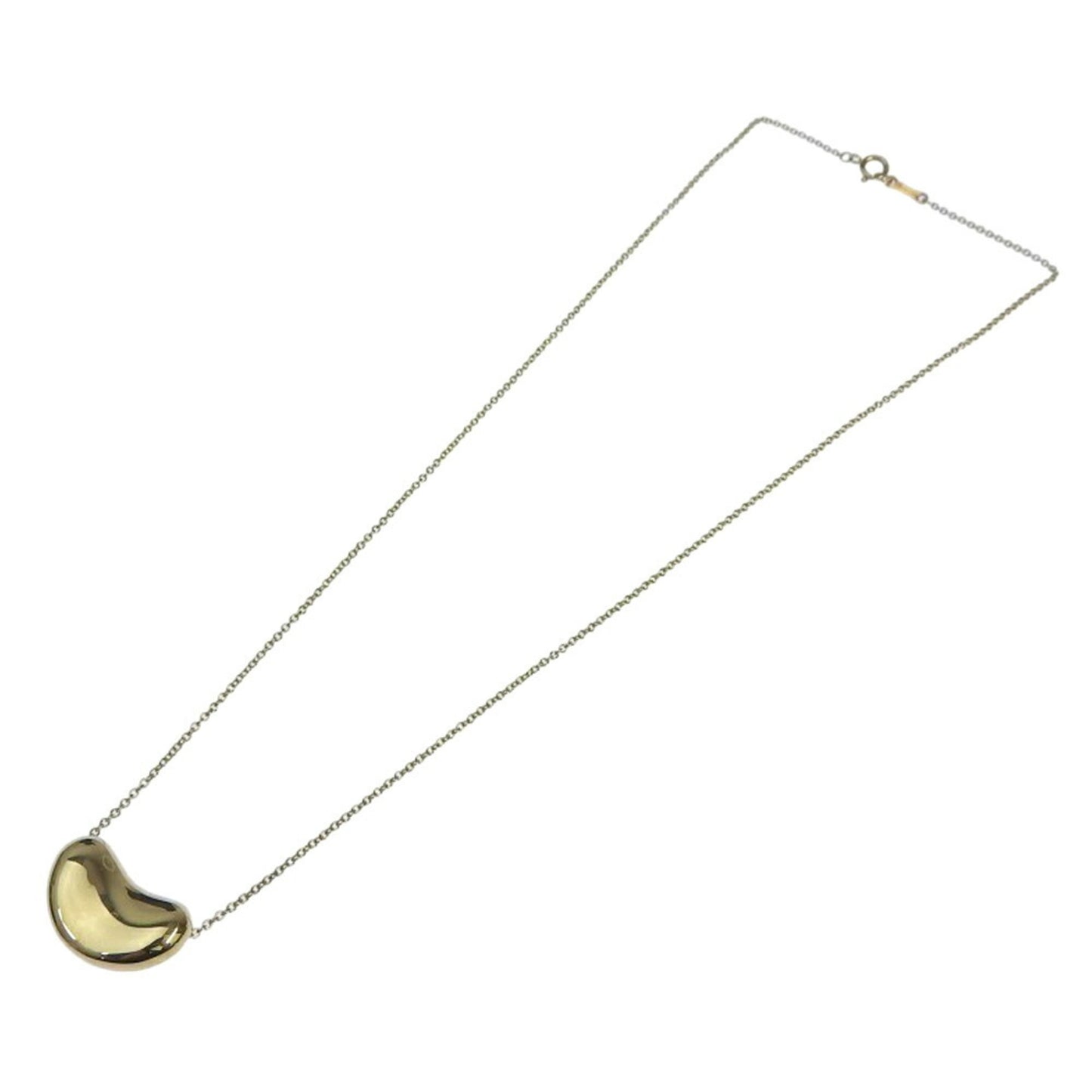 Like New Tiffany & Co. 6.5G Bean Necklace In 18K Yellow Gold