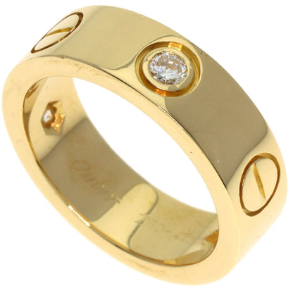 Cartier Love Ring Half Diamond #47 18K Yellow Gold