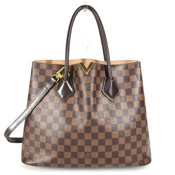 Louis Vuitton N41435 Damier Kensington Handbag/Tote/Shoulder Bag In Canvas