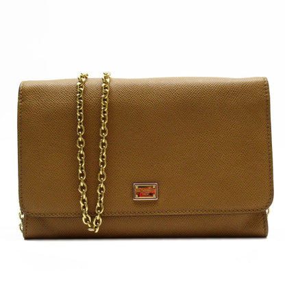 Dolce & Gabbana Dolce&Gabbana Shoulder Bag Leather Camel