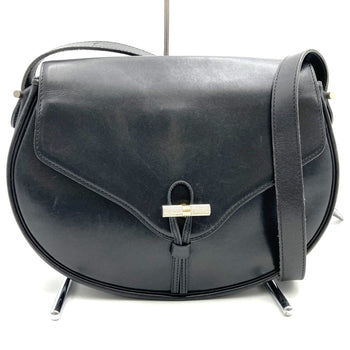 Christian Dior Dior Old Shoulder Bag Leather Black