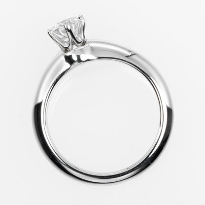 Tiffany & Co. Solitaire Size 7.5 Ring 0.53Ct Vs1/I/3Ex Pt950 Platinum Diamond